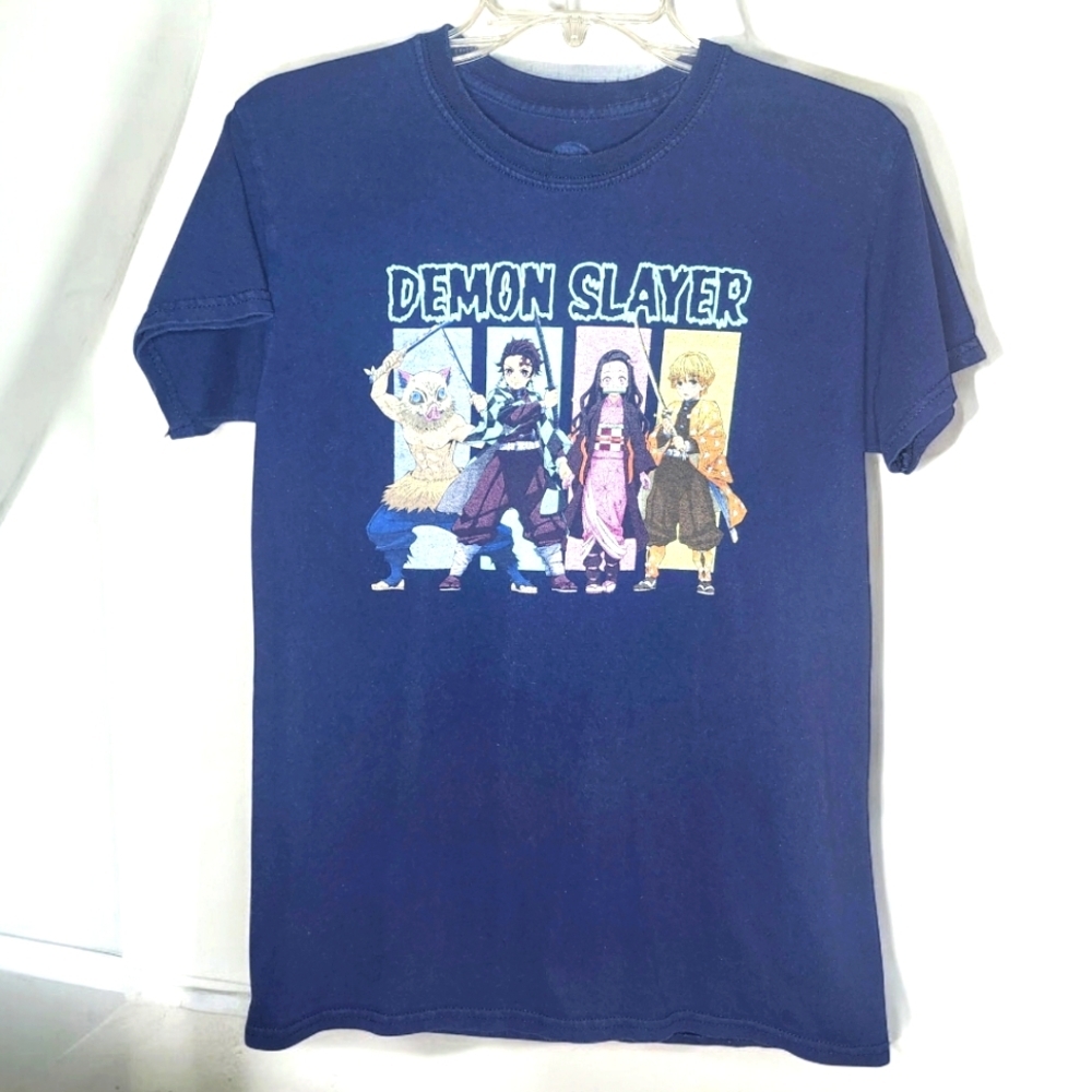 DEMON SLAYER Navy Character T-Shirt- Small